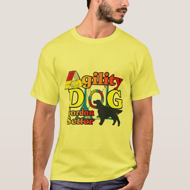 Gordon Setter Agility Shirts Geschenke (Vorderseite)