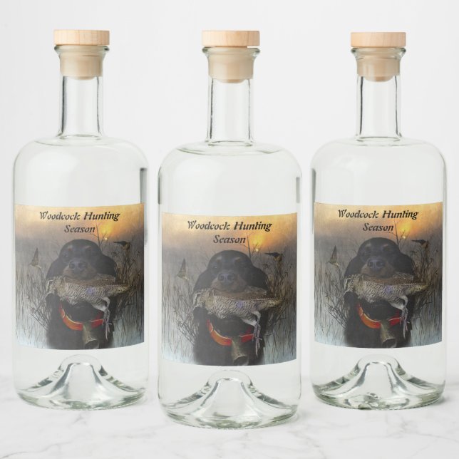 Gordon Setter Alkoholflaschenetikett (Flaschen)