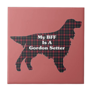 Gordon Setter BESTE FREUNDIN Fliese