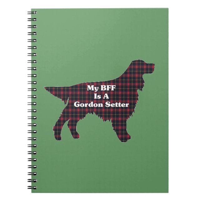 Gordon Setter BESTE FREUNDIN Notizblock (Vorderseite)