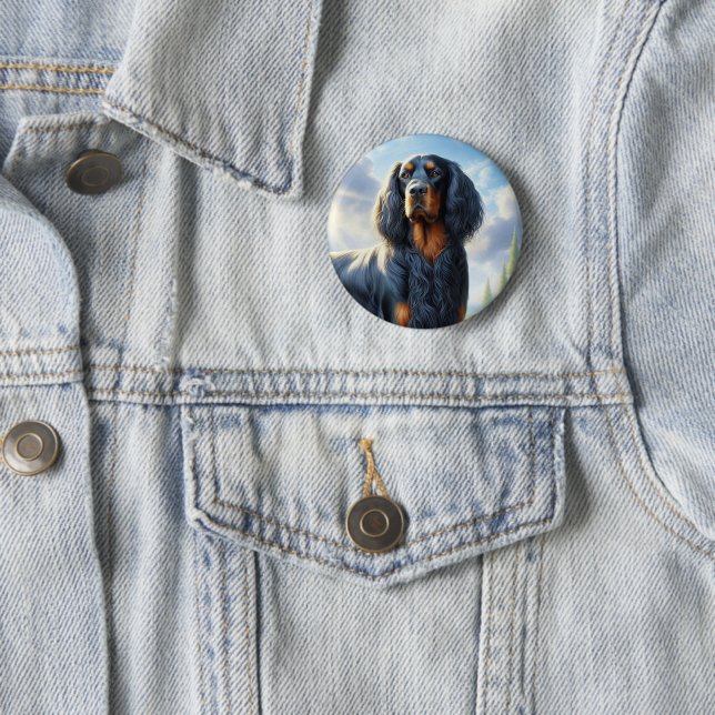 Gordon Setter Button (Beispiel)