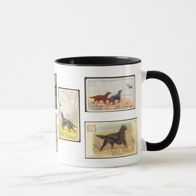 Gordon Setter Cartes Cigarette Mug en céramique (Droite)