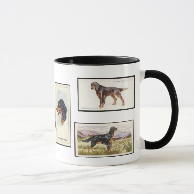 Gordon Setter Cigarette Cards Keramik Tasse (Rechts)