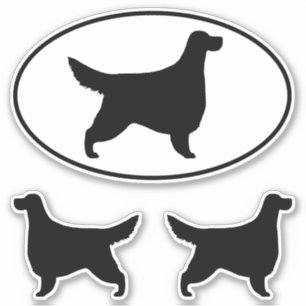 Gordon Setter Dog Silhouetten Vinyl Sticker Set