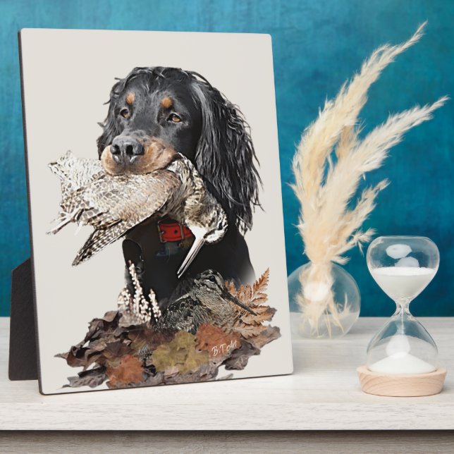 Gordon Setter  Fotoplatte (Seite)