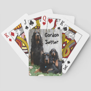 Gordon Setter Generationen Malerei Spielkarten