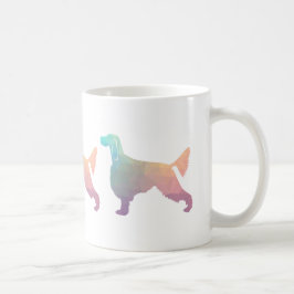 Gordon Setter Geometric Pattern Silhouette Pastell Kaffeetasse