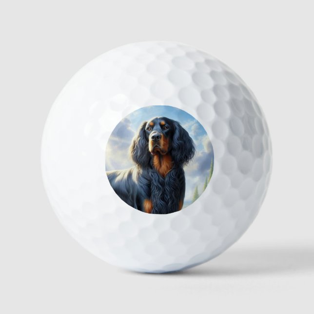 Gordon Setter Golfball (Vorderseite)