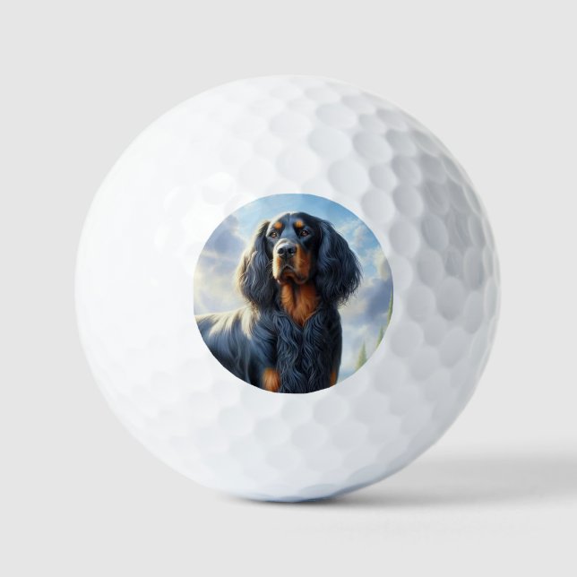 Gordon Setter Golfball (Vorderseite)