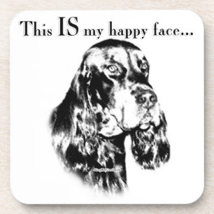 Gordon Setter Happy Face Getränkeuntersetzer