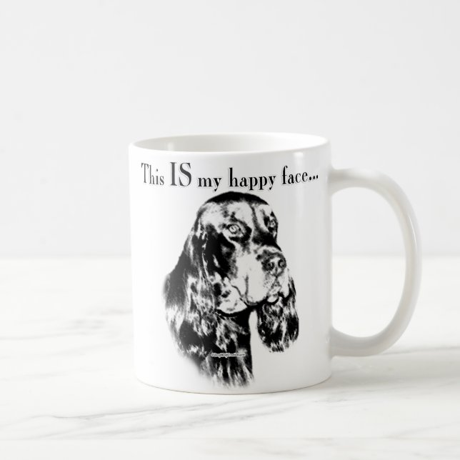 Gordon Setter Happy Face Kaffeetasse (Rechts)