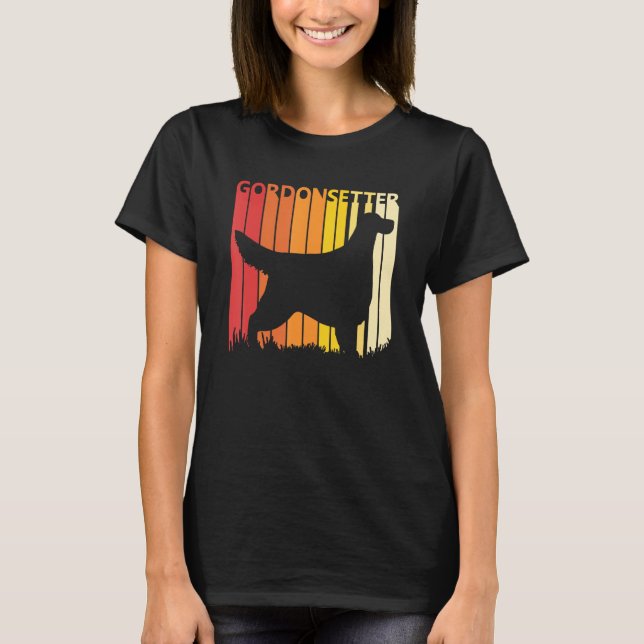 Gordon Setter Hund T-Shirt (Vorderseite)