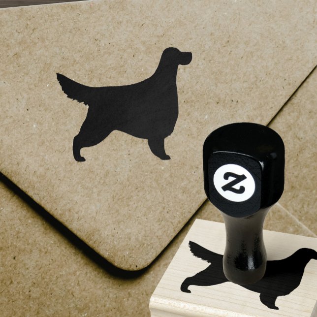 Gordon Setter Hunde Silhouette Gummi Briefmarke Gummistempel (Von Creator hochgeladen)