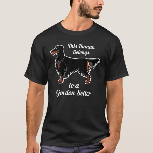 Gordon Setter Icon T - Shirt (Vorderseite)