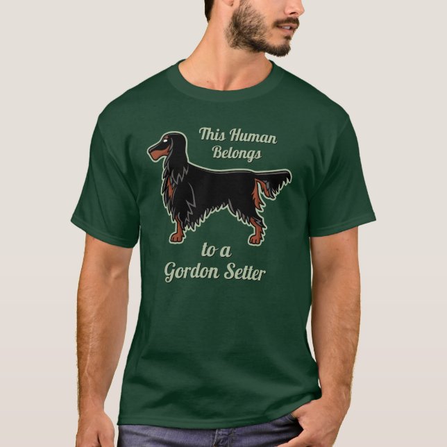 Gordon Setter Icon T - Shirt (Vorderseite)