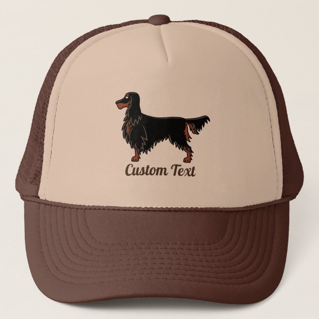 Gordon Setter Icon Trucker Hat Truckerkappe (Vorderseite)