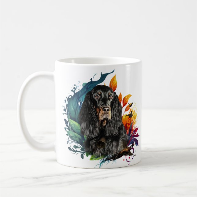 Gordon Setter Kaffeetasse (Links)