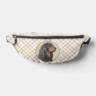 Gordon Setter Malerei Schwarz Niedlich Original Do Bauchtasche