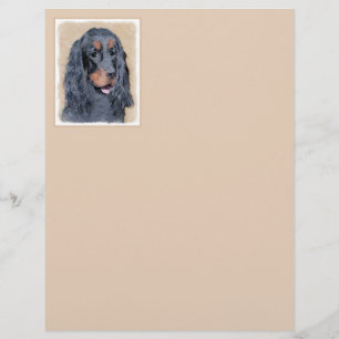 Gordon Setter Painting - Niedliche Original Dog Ar