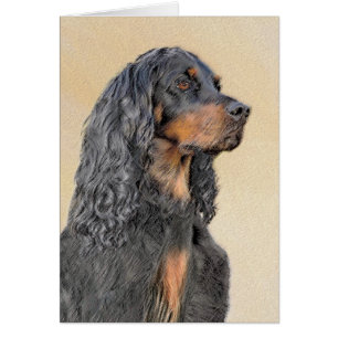 Gordon Setter Painting - Niedliche Original Dog Ar