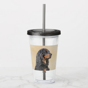 Gordon Setter Painting - Niedliche Original Dog Ar Acryltrinkbecher