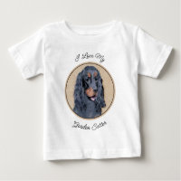 Gordon Setter Painting - Niedliche Original Dog Ar