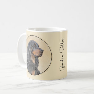 Gordon Setter Painting - Niedliche Original Dog Ar Kaffeetasse