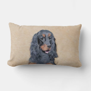 Gordon Setter Painting - Niedliche Original Dog Ar Lendenkissen