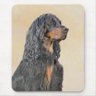 Gordon Setter Painting - Niedliche Original Dog Ar Mousepad
