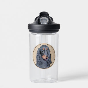 Gordon Setter Painting - Niedliche Original Dog Ar Trinkflasche