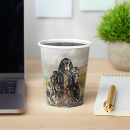 Gordon Setter  Pappbecher