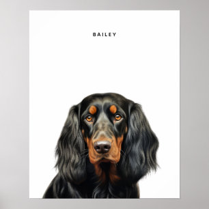 Gordon Setter Personalisiert Print Poster