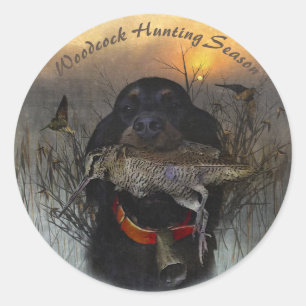 Gordon Setter Runder Aufkleber