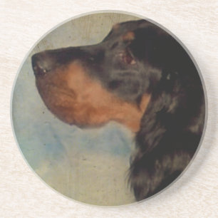 Gordon Setter Sandstone Untersetzer