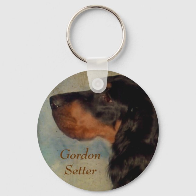 Gordon Setter Schlüsselanhänger (Vorderseite)