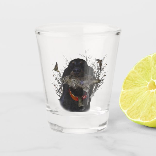 Gordon Setter Schnapsglas (Vorderseite)