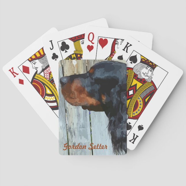 Gordon Setter Spielkarten (Rückseite)