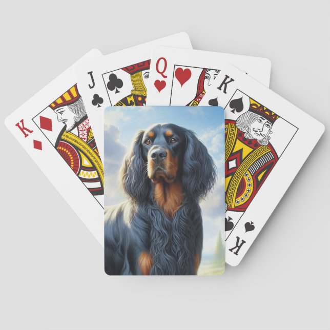 Gordon Setter Spielkarten (Rückseite)