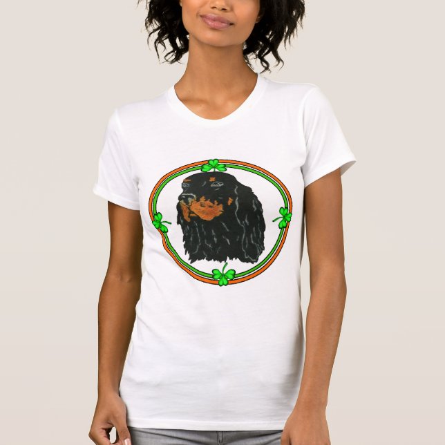 Gordon Setter St Patricks T-Shirt (Vorderseite)