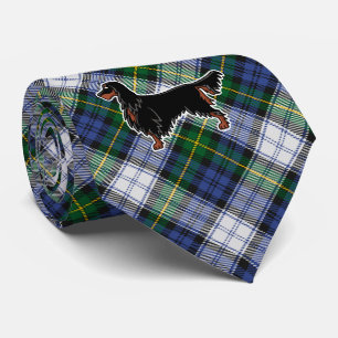 Gordon Setter über Gordon Dress Tartan Schlips Krawatte