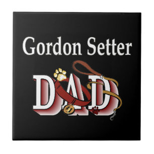Gordon Setter Vater Fliese