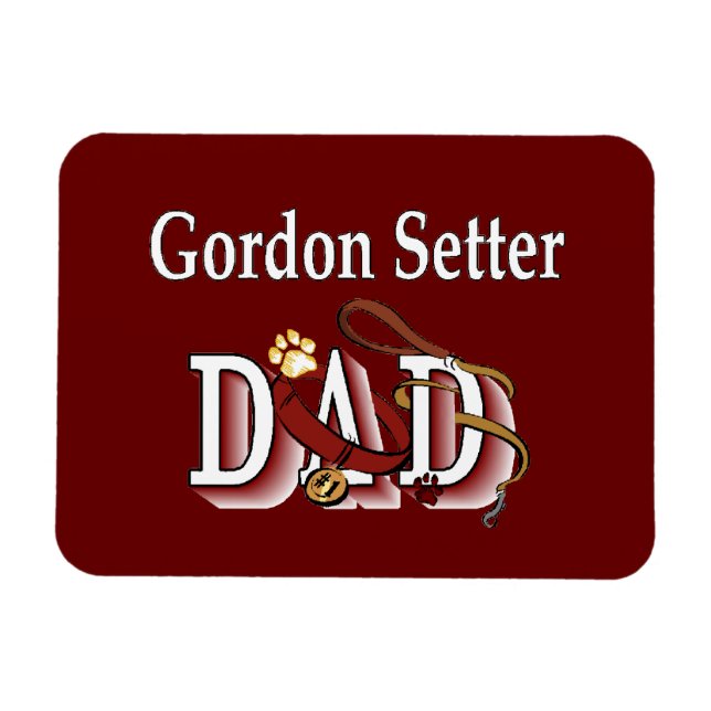 Gordon Setter Vater Magnet (Horizontal)