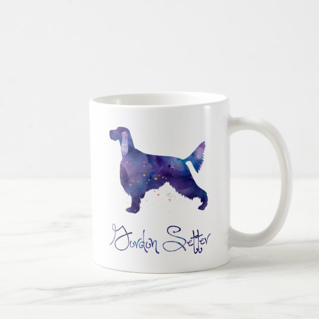 Gordon Setter Watercolor Kaffeetasse (Rechts)
