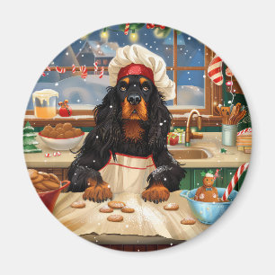 Gordon Setter Weihnachtsbäckerei: Festliches Weihn Magnet