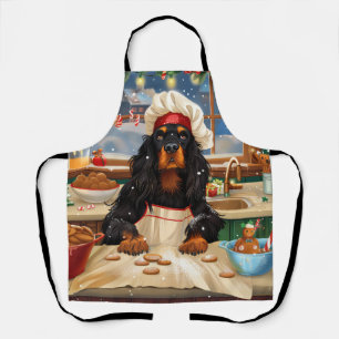 Gordon Setter Weihnachtsbäckerei: Festliches Weihn Schürze
