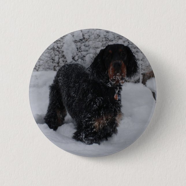 Gordon Setter Welppy Button (Vorderseite)