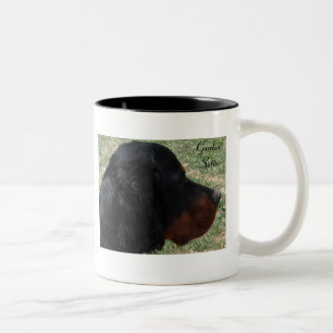 Gordon Setter Zweifarbige Keramik Tasse