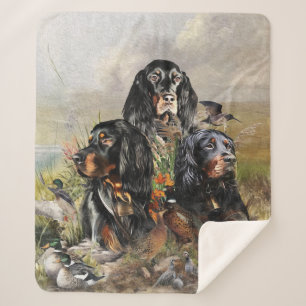 Gordon Setters , Vogelleidenschaft , Kunst Sherpadecke