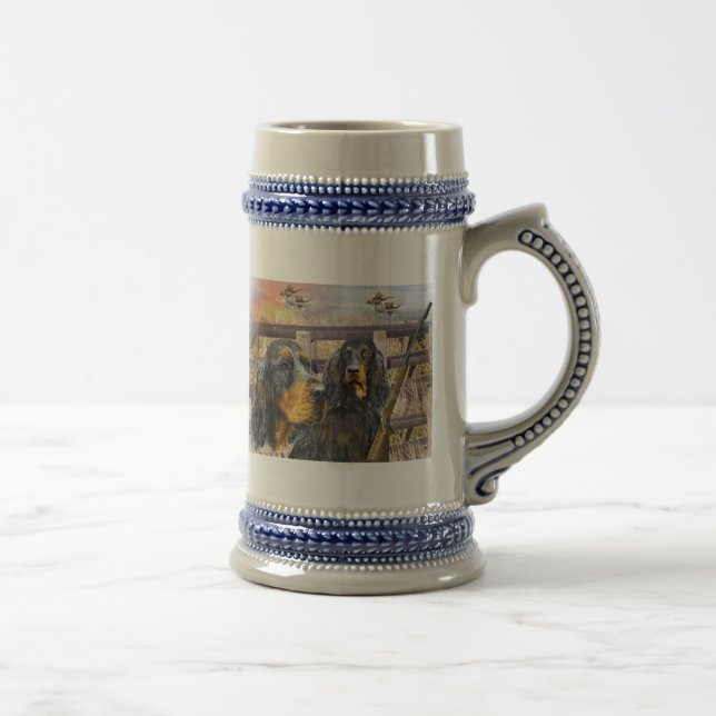 Gordon-Setzer auf Geschenken einer Jagd Bierglas (Rechts)