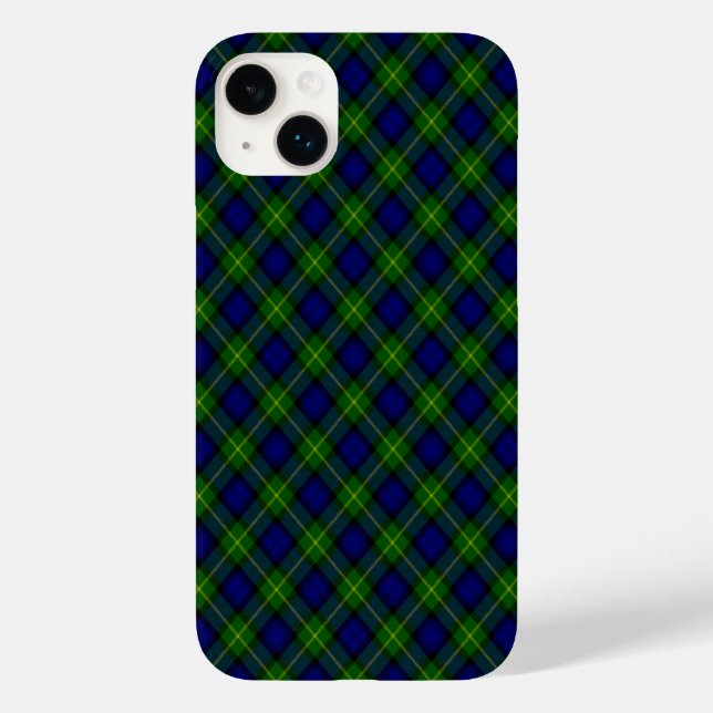 Gordon tartan blue kariert Case-Mate iPhone 14 plus hülle (Rückseite)